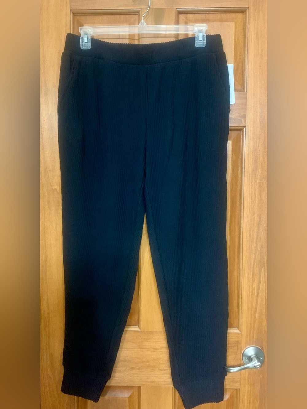 Z by Zella Black Ribbed Joggers